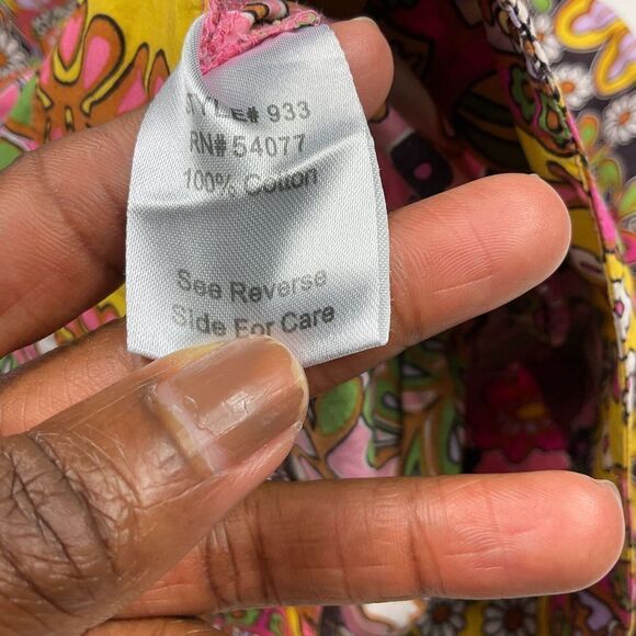 CAbi Womens Cotton A-Line Pleated Skirt Colorful Paisley Print Back Zip Size 2 - Picture 5 of 11